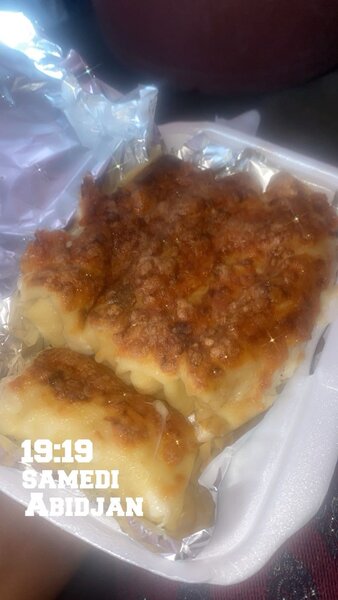 Crêpe salée blanc de la poulet