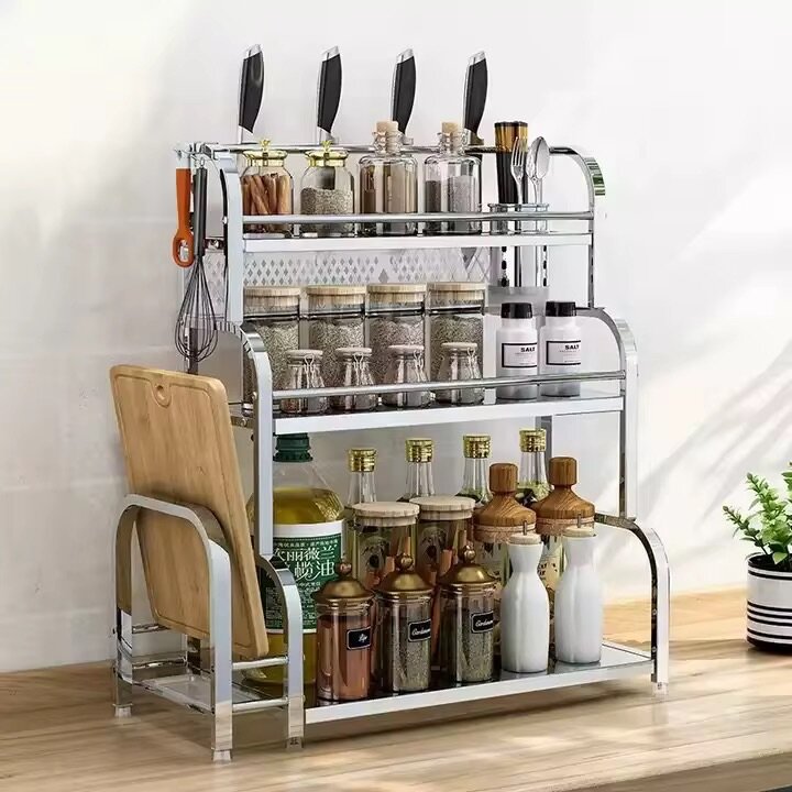 Étagère à épices en acier