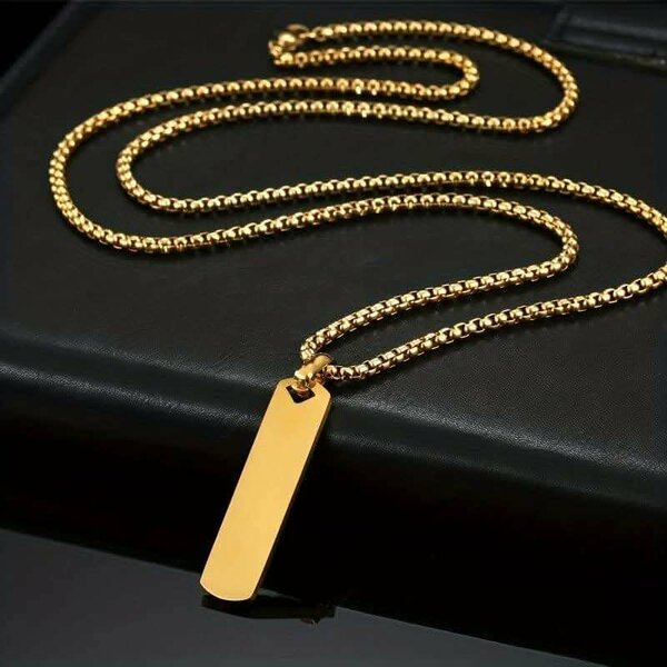 Collier or plaqué