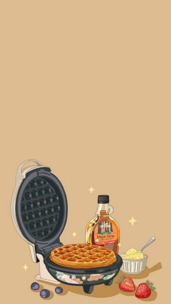 Gaufre nature et au chocolat