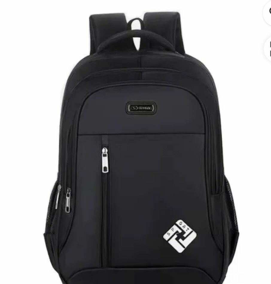 Durable Black Laptop Backpack
