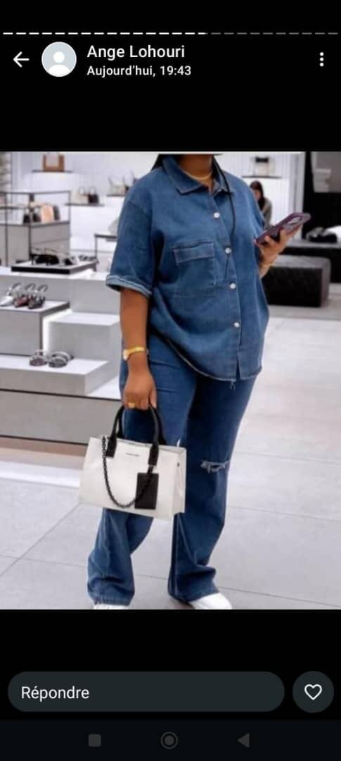 Ensemble denim décontracté