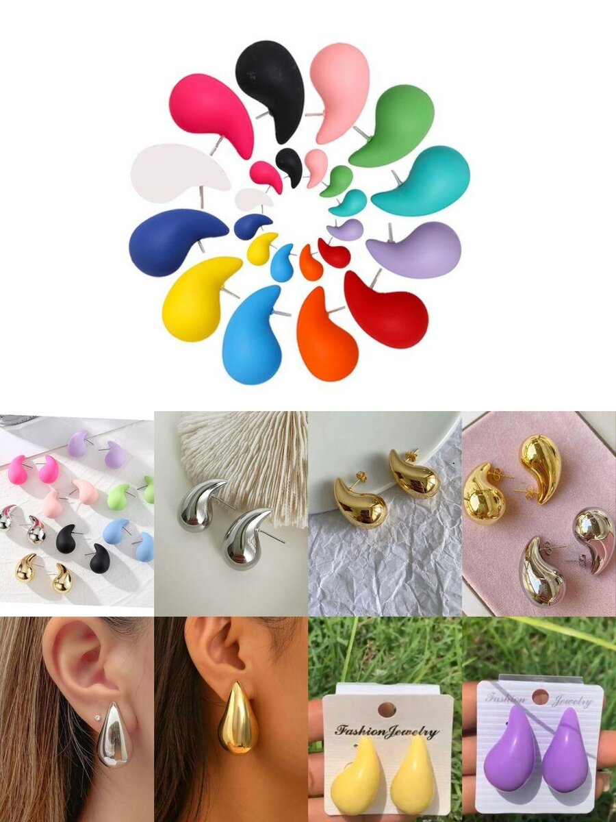 Water drop earrings