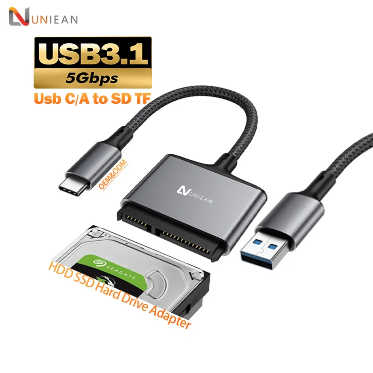 Câble Adaptateur USB-C à SATA 3.1