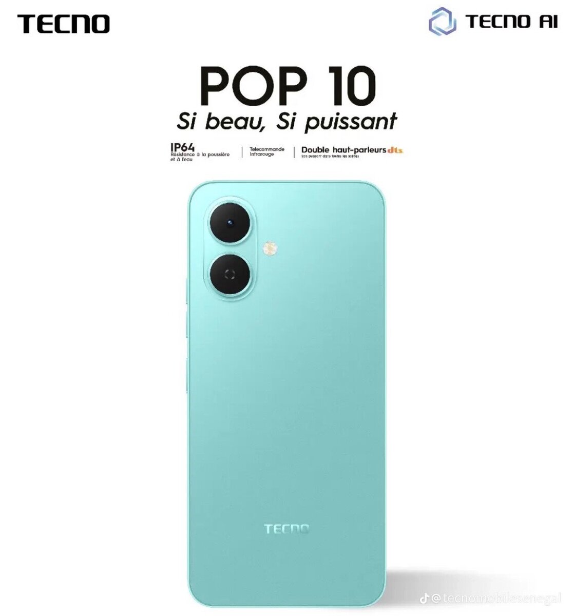 Smartphone TECNO POP 10 Puissant