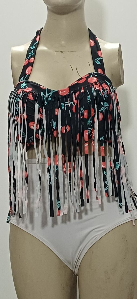 Maillot de bain à franges femme