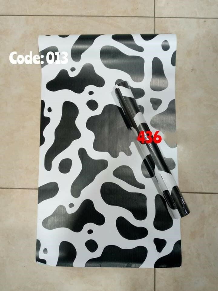 Papier peint autocollant 3D noir et blanc