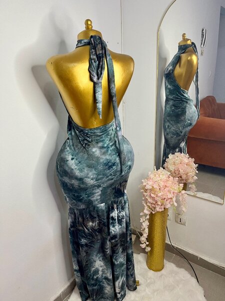 Long robe dos nu