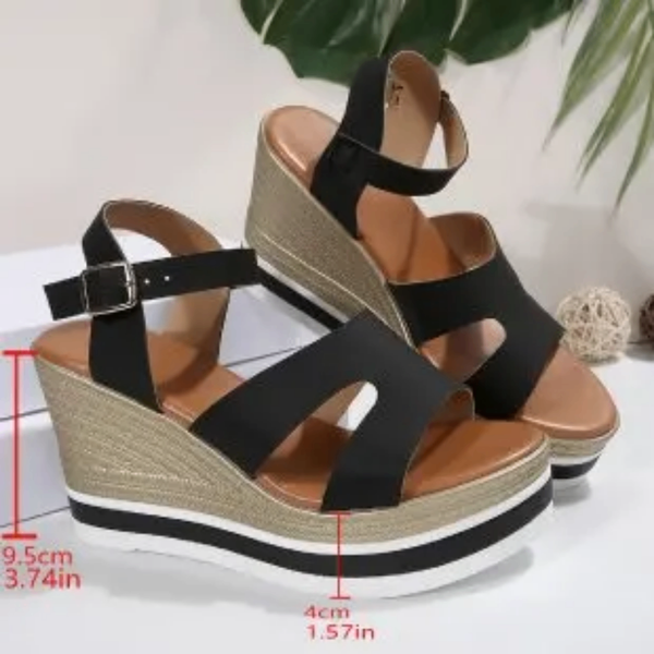 Sandales compensées élégantes