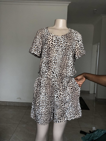 Dress beige blanc