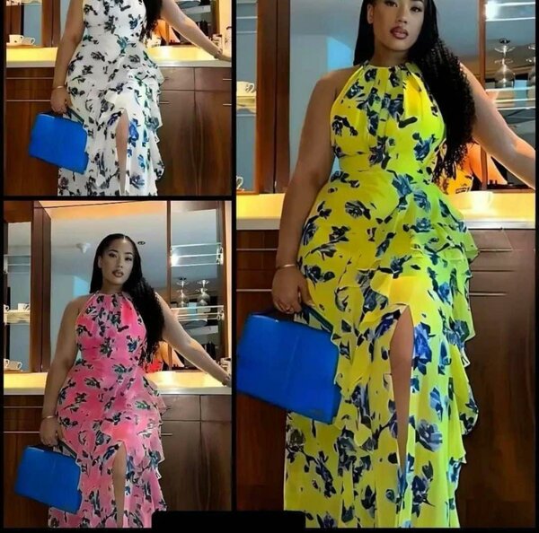 Robe longue florale élégante