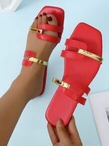 Red ballet flats