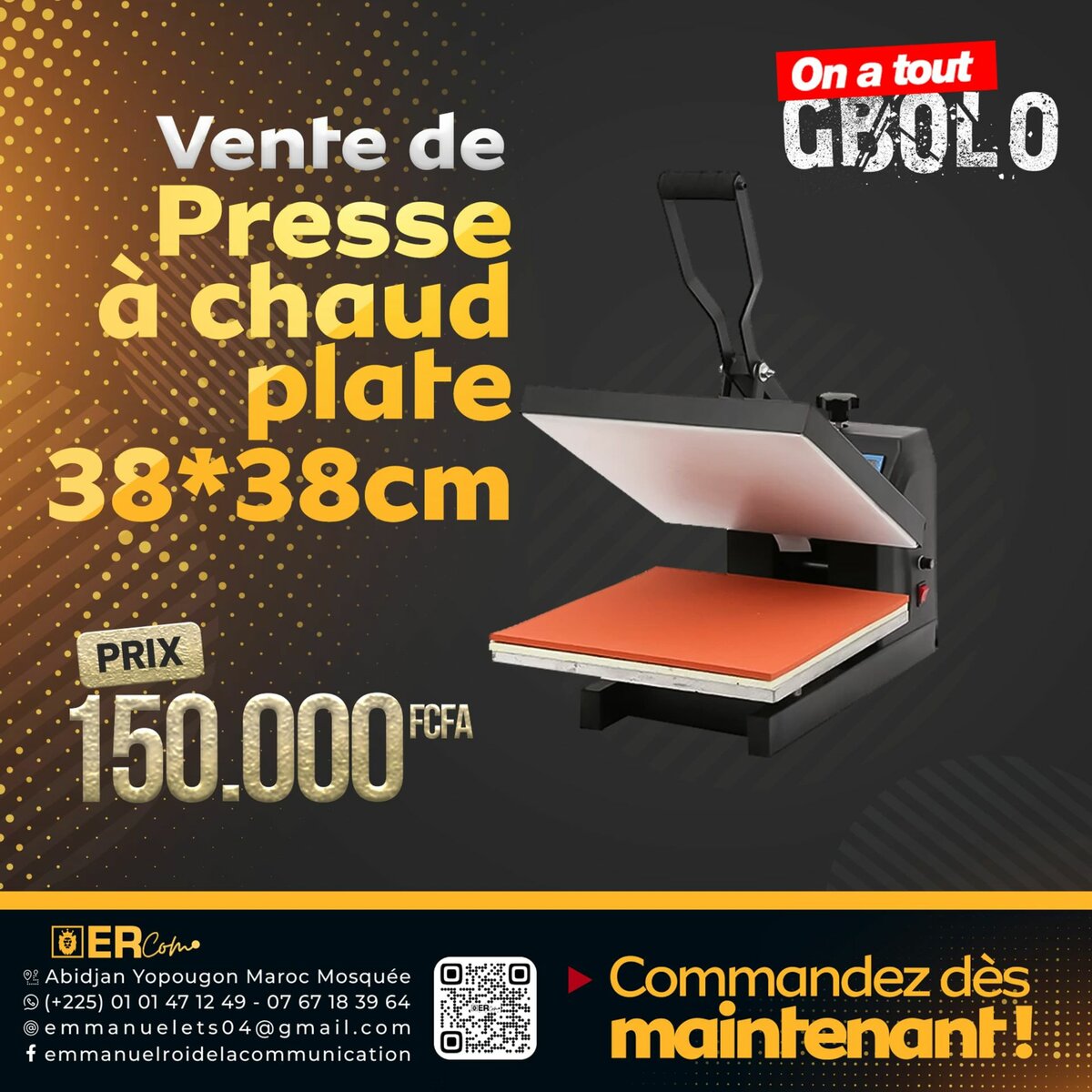 Machine presse à chaud