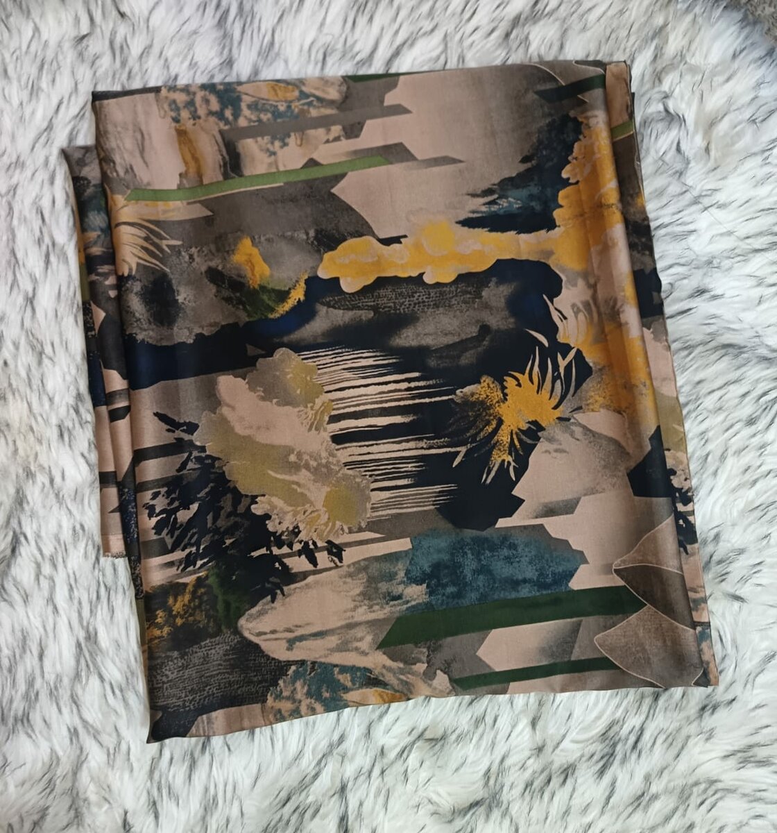 Tissu en Soie imprimée