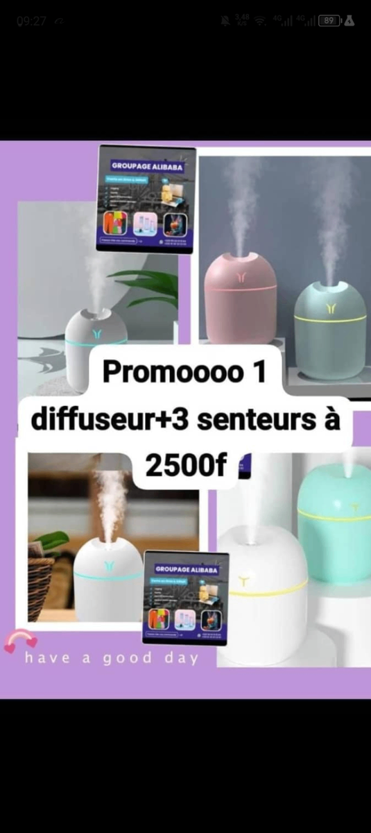 Diffuseur d'arômes LED