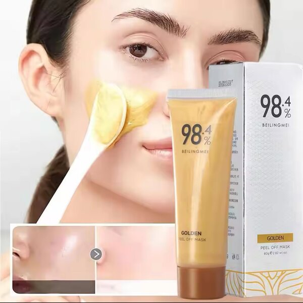 98.4% Gold face mask