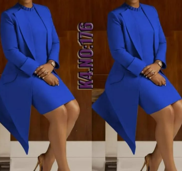 dress and jacket