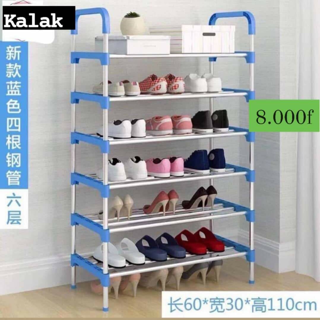 Étagère de chaussures à 6 niveaux