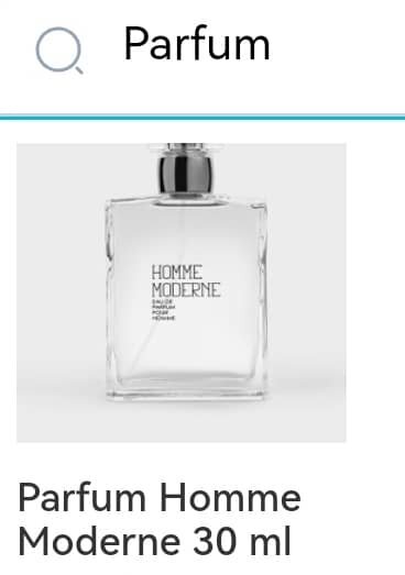 Parfum homme moderne