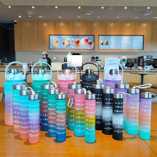 3 in 1 motivational bottle set