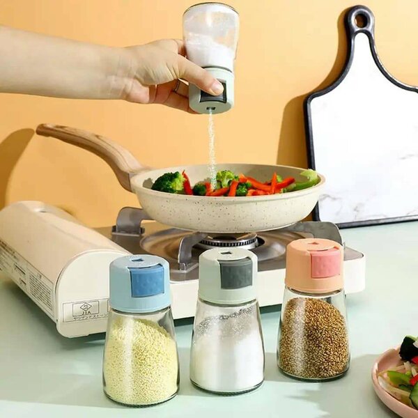 Ensemble de Pots à Épices Colorés