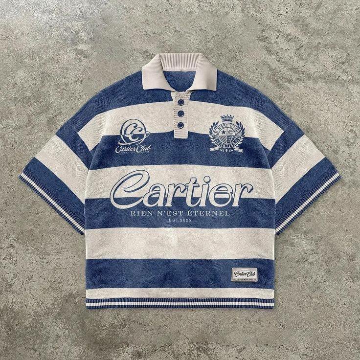 Polo rayé tendance hommes