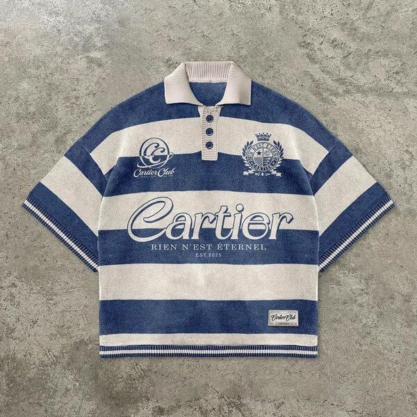 Polo rayé tendance hommes
