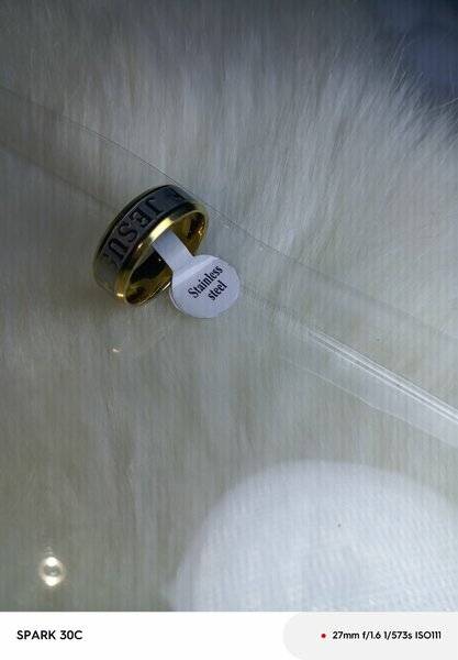 Bague Acier Inoxydable Élégante
