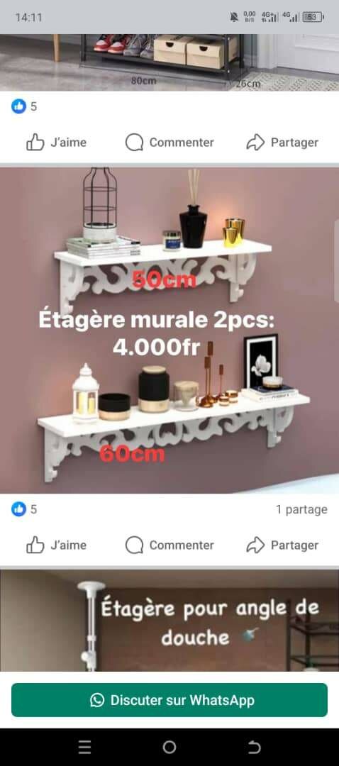 Étagère murale ensemble