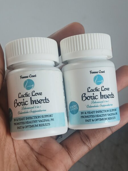 Boric acid vaginal suppository