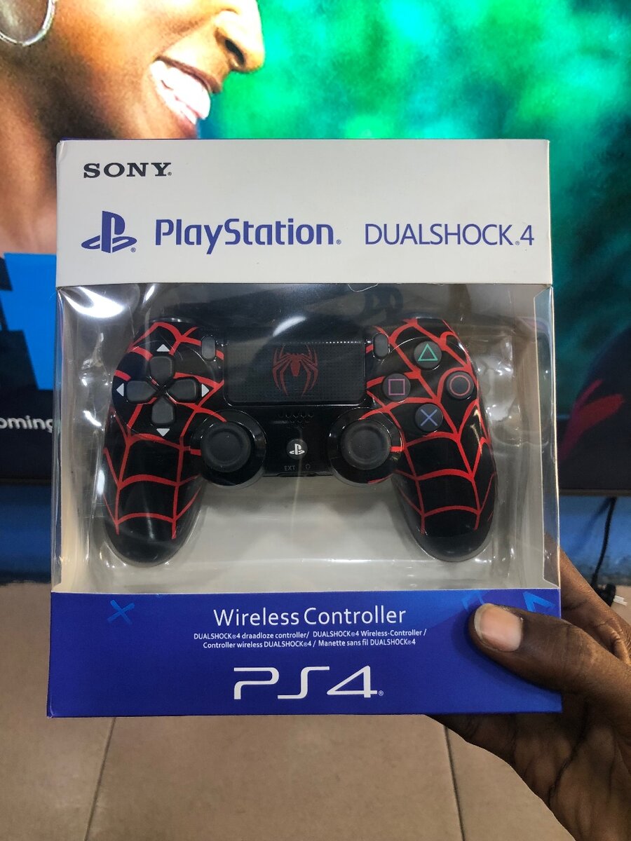 PlayStation 4 wireless controller spider man customize