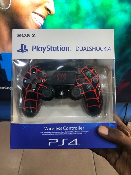 PlayStation 4 wireless controller spider man customize