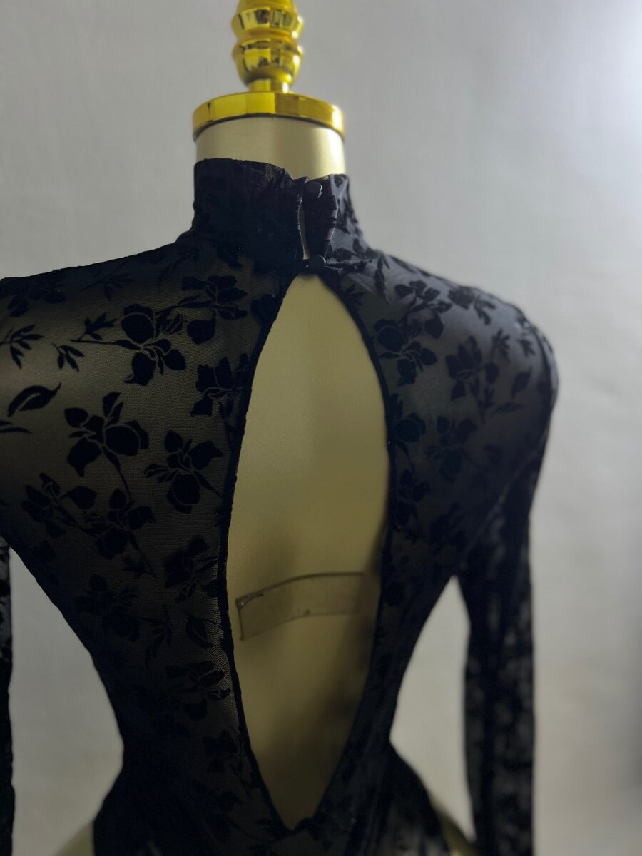 Body en dentelle noire chic