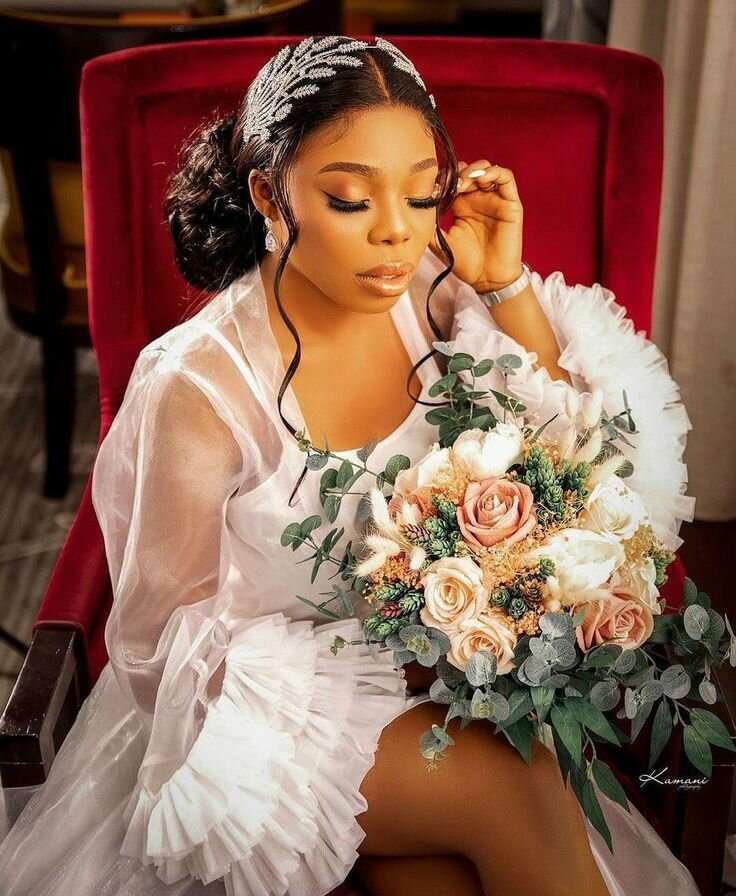 Luxury bridal robe