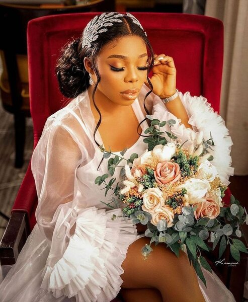 Luxury bridal robe