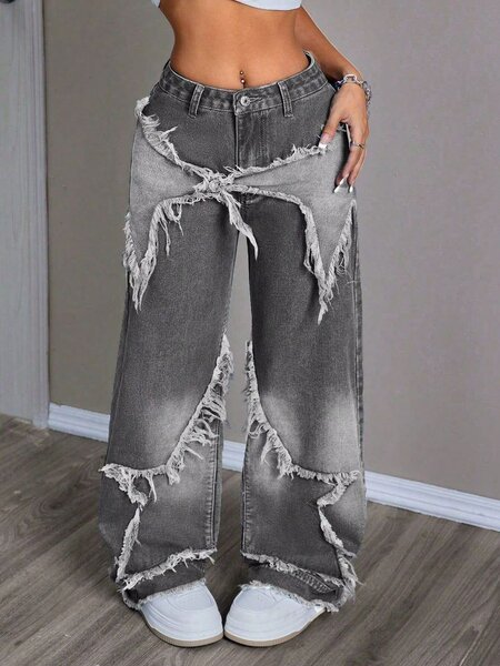 Jeans cargos pour femmes