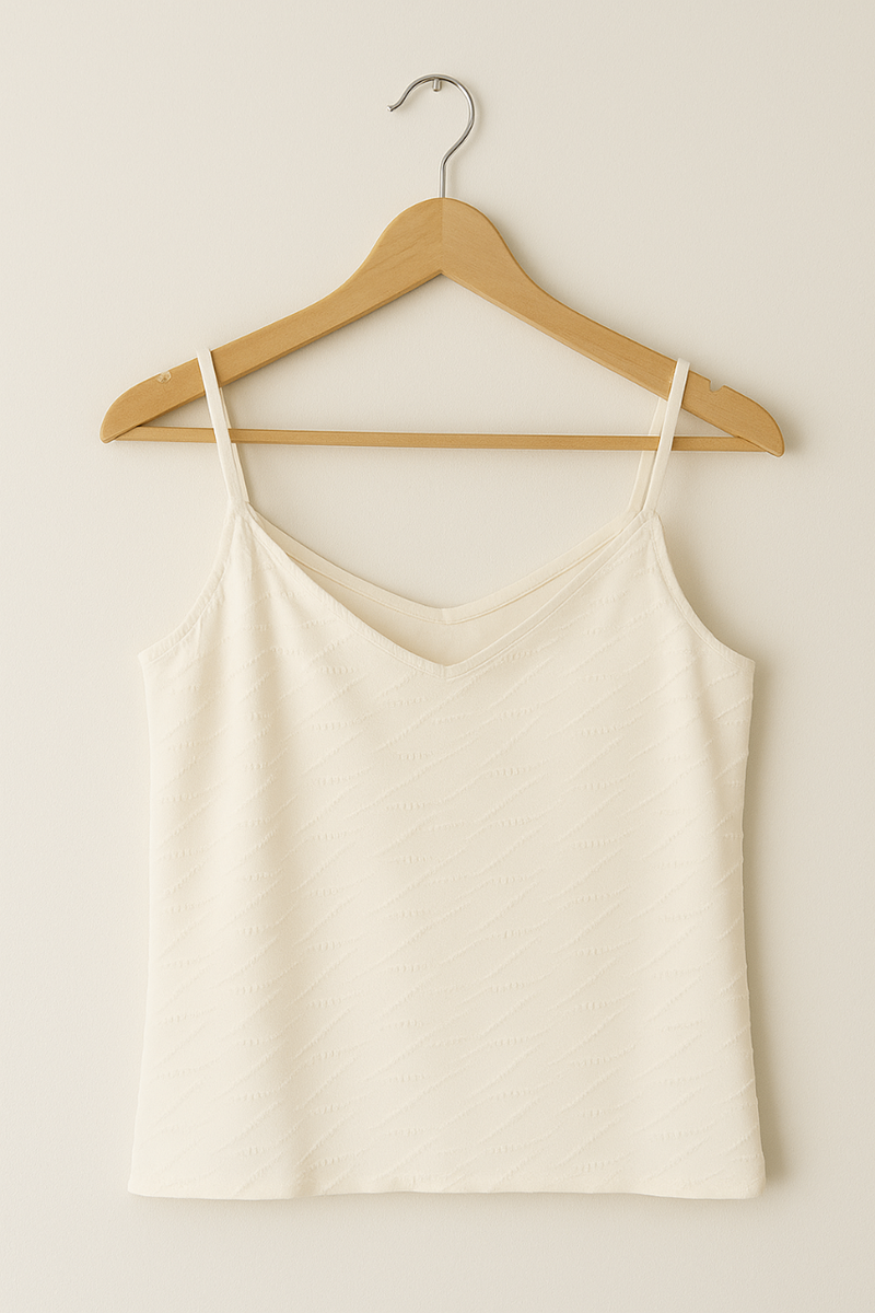 Débardeur Blanc Élégant Femme