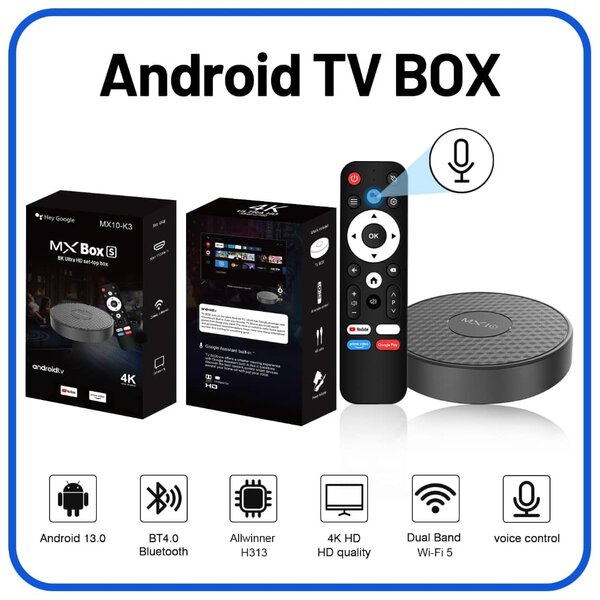 Android TV Box 4K HD