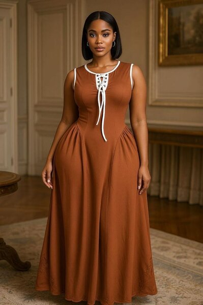 Robe longue élégante féminine