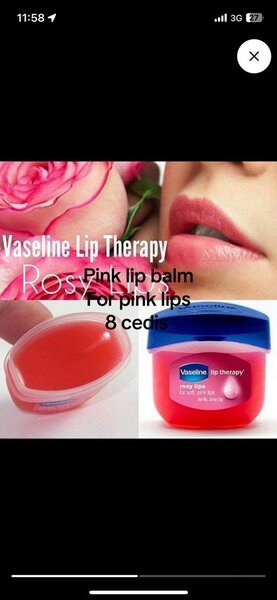 Vaseline pink lip gloss