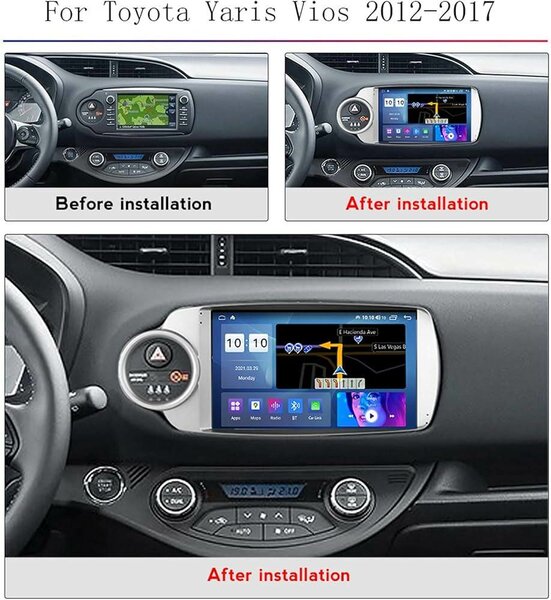 Mp5  touch with reverse camera for vitz yaris