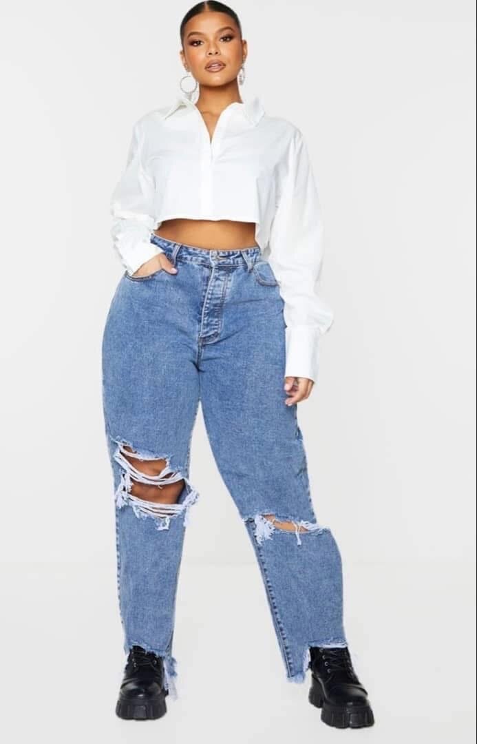 Smart crop top shirt