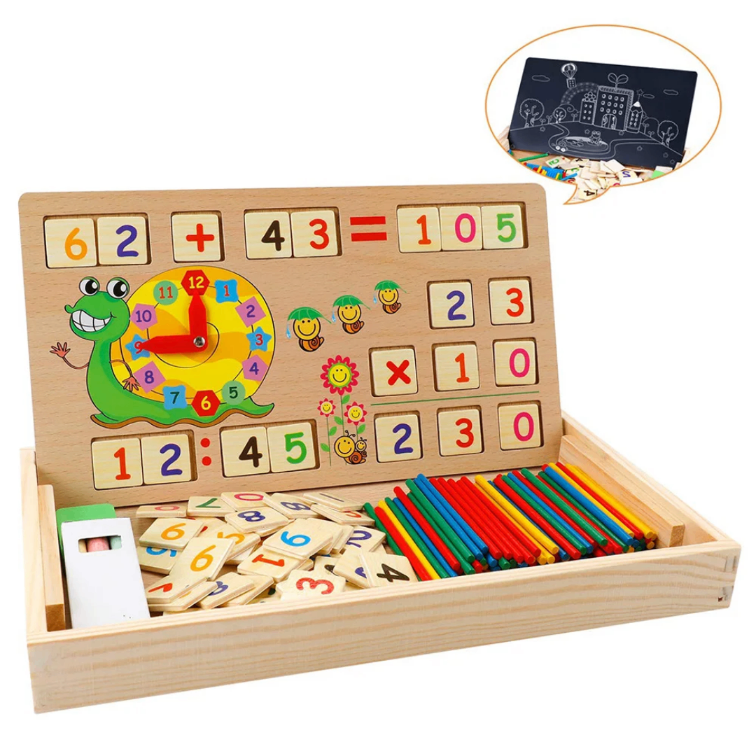 Tableau éducatif enfant bois