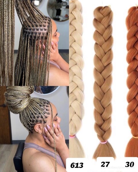 Tresses synthétiques ombrées