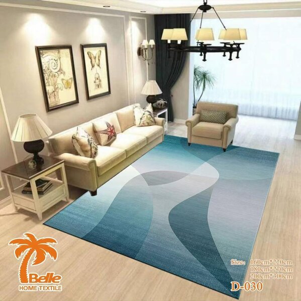 Tapis moderne dégradé bleu