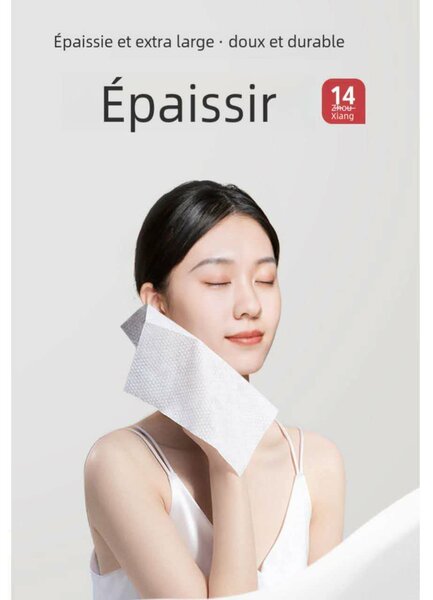 Serviette compressée pour visage paquet de 14