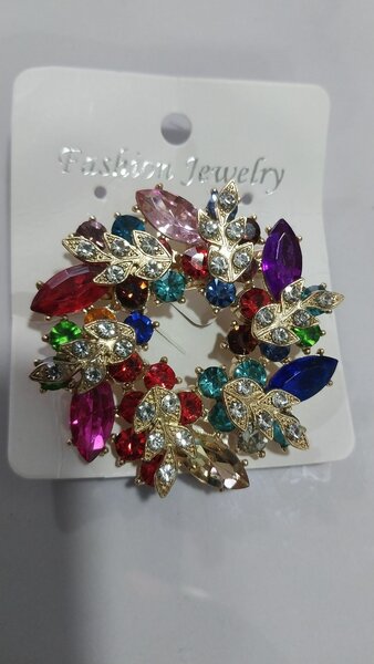 Crystal brooch