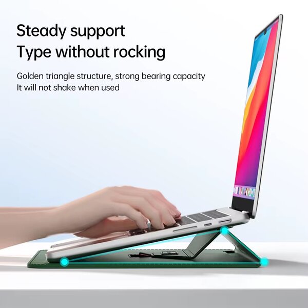 Support pour ordinateur portable en triangle