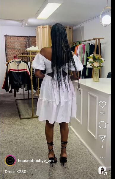 Open back dress