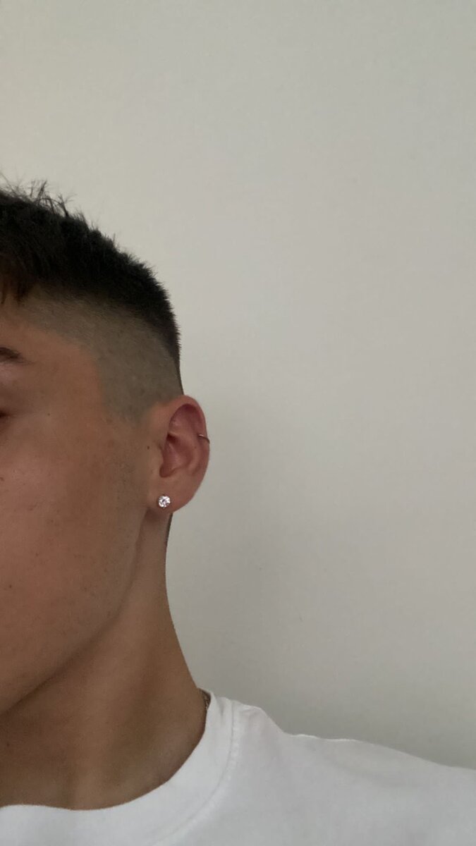 Men's Diamond Stud Earrings